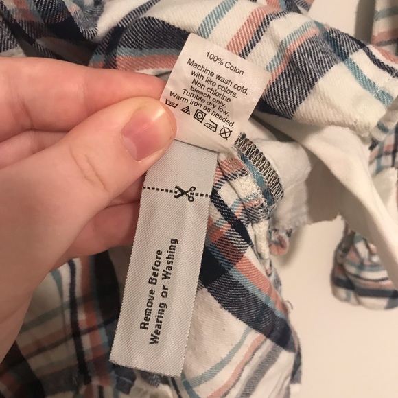 Madewell | Lisse Plaid Blue Pink Ex-Boyfriend Top - Picture 6 of 7